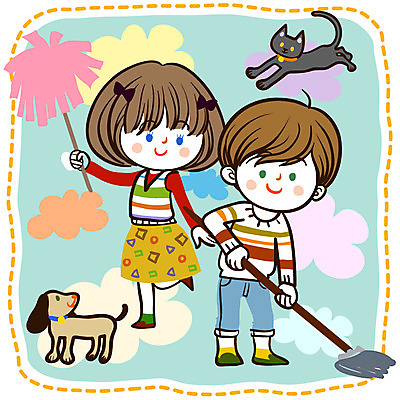 EPS 클립아트 동물 구름 캐릭터 학생 여자 어린이교육 교육 남자 초등학생 어린이 일러스트 포유류 교육캐릭터 초등학교 초등교육 사람 소녀 소년 두명 라이프 반려동물 스쿨라이프 고양이 개 강아지 먼지떨이 청소 걸레 초등생활 청소시간 대걸레 마포걸레 물걸레 어린이만 국내일러스트 일러캐릭터 자연요소 라이프스타일 학교 생활 청소도구 파일형식 벡터