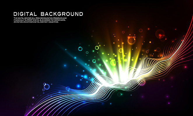 EPS 선 백그라운드 무늬 곡선 일러스트 디지털백그라운드 사람없음 그래픽 빛 컬러풀 디지털 거품 물방울 입체 공기방울 기하학 국내일러스트 컬러 파일형식 벡터