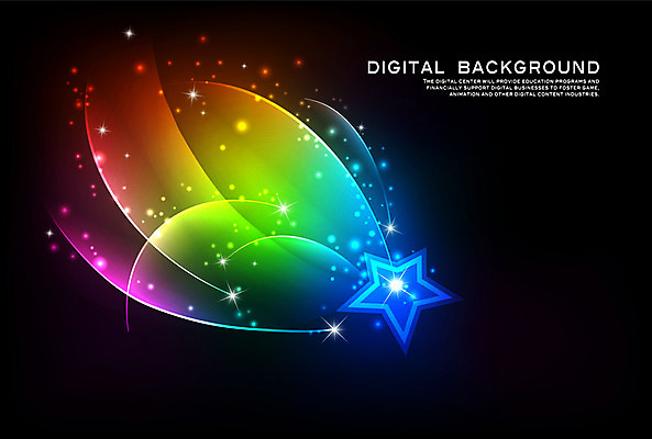 EPS 별 선 백그라운드 무늬 곡선 일러스트 디지털백그라운드 사람없음 그래픽 빛 컬러풀 디지털 입체 기하학 별표 국내일러스트 자연요소 컬러 파일형식 벡터