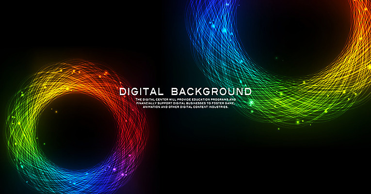 EPS 선 백그라운드 무늬 곡선 일러스트 디지털백그라운드 사람없음 그래픽 빛 컬러풀 디지털 원형 입체 기하학 국내일러스트 도형 컬러 파일형식 벡터