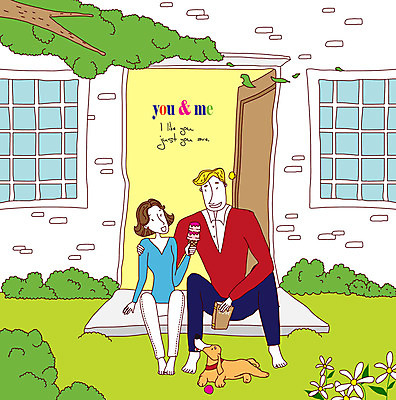 EPS 주간 나무 식물 동물 한마리 건축물 커플 여자 남자 건축 꽃 감정 반려견 데이트 일러스트 창문 포유류 아이스크림 주택 사랑 미소 웃음 사람 20대 성인 야외 두명 건물 30대 반려동물 문 정원 개 강아지 성인만 국내일러스트 자연요소 1 관계 디저트 표정 청년 장년 파일형식 벡터