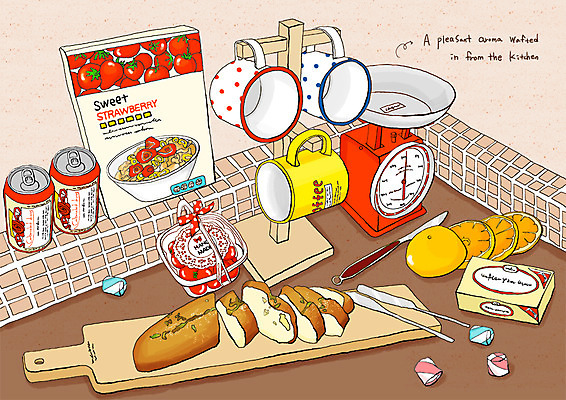 PSD 그릇 접시 열매 음료 음식 빵 채소 오렌지 과일 라인일러스트 일러스트 식재료 방울토마토 주방용품 도마 저울 요리 사람없음 책 컵 주방 숟가락 머그컵 나이프 칼 캔 바게트 시리얼 레시피 버터 버터나이프 요리책 국내일러스트 식물 식기 생활용품 토마토 수저 파일형식