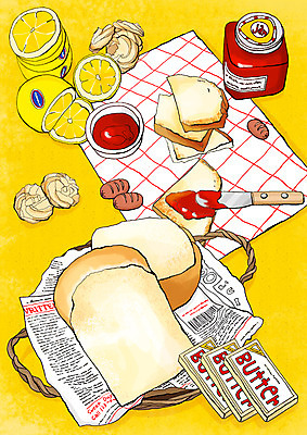 PSD 그릇 접시 열매 음식 빵 오렌지 과일 라인일러스트 일러스트 식재료 요리 사람없음 바구니 병 잼 레몬 식빵 냅킨 토스트 레시피 버터 딸기잼 버터나이프 국내일러스트 식물 식기 소스_음식 나이프 파일형식