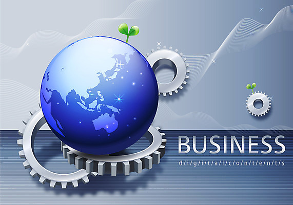 EPS 지구 백그라운드 일러스트 디지털백그라운드 비즈니스 사람없음 글로벌 새싹 디지털 글로벌비즈니스 톱니바퀴 콘텐츠 국내일러스트 식물 파일형식 벡터