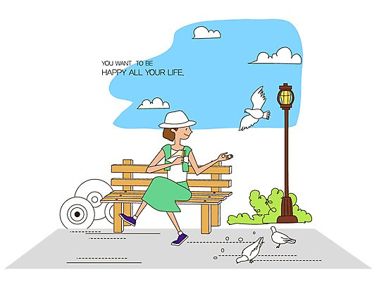 EPS 동물 구름 우먼라이프 라이프스타일 공원 여자 가로등 벤치 일러스트 조류 하늘 휴식 한명 사람 20대 성인 취미 라이프 모이 비둘기 여자만 여자한명만 성인여자만 청년만 청년여자만 성인한명만 청년여자한명만 성인여자한명만 성인만 국내일러스트 자연요소 1 공공시설 컨셉 의자 청년 생활 먹이 파일형식 벡터