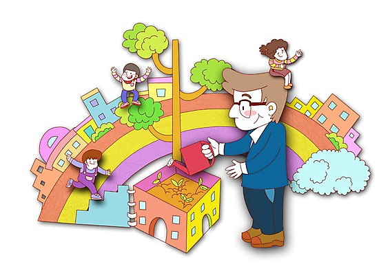 PSD 나무 식물 구름 라이프스타일 건축물 여자 남자 건축 행복 화분 어린이 무지개 일러스트 가족 사랑 미소 웃음 사람 소년 여러명 건물 새싹 물뿌리개 가족라이프 어린이만 국내일러스트 자연요소 감정 다수 관계 표정 생활 파일형식