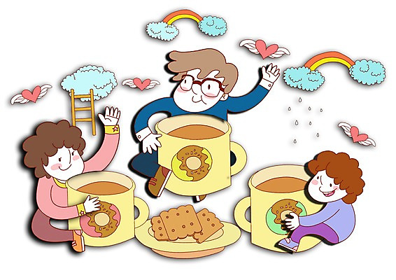 PSD 구름 라이프스타일 그릇 접시 여자 남자 행복 어린이 음식 무지개 일러스트 사다리 가족 잔 사랑 사람 컵 세명 크래커 쿠키 과자 머그컵 가족라이프 어린이만 국내일러스트 자연요소 식기 감정 관계 디저트 생활 도구 파일형식
