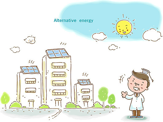 EPS 주간 나무 식물 구름 건축물 남자 건축 일러스트 하늘 박사 한명 미소 웃음 사람 20대 성인 야외 건물 30대 태양 자연보호 그린캠페인 에너지 그린에너지 환경보전 에너지절약 태양에너지 남자만 남자한명만 성인남자만 성인만 국내일러스트 자연요소 직업 1 캠페인 자연 표정 청년 장년 절약 보호 사회이슈 파일형식 벡터
