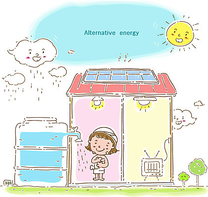 EPS 주간 나무 식물 구름 건축물 여자 건축 초등학생 어린이 일러스트 전등 주택 한명 미소 웃음 사람 소녀 야외 건물 태양 자연보호 그린캠페인 텔레비전 목욕 에너지 그린에너지 환경보전 에너지절약 물절약 전기절약 여자만 여자한명만 어린이만 소녀만 소녀한명만 국내일러스트 자연요소 1 학생 캠페인 자연 조명 표정 전자제품 청결 절약 보호 사회이슈 파일형식 벡터