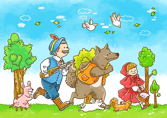 주간 PSD 나무 식물 동물 구름 여자 남자 초등학생 어린이 일러스트 포유류 상상 조류 하늘 동화 나뭇잎 사람 소녀 초원 성인 야외 두명 30대 판타지 바구니 총 토끼 사냥 다람쥐 사냥꾼 동화나라 늑대 동심 국내일러스트 자연요소 직업 학생 무기 잎 장년 반려동물 설치류 파일형식