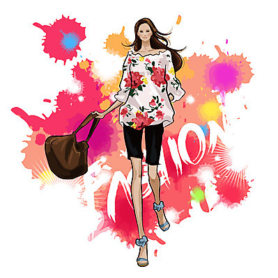 EPS 전신 모델 라이프스타일 옷 여자 패션 포즈 가방 일러스트 반바지 한명 서기 사람 20대 성인 뷰티 핸드백 워킹 코디 패션쇼 런웨이 여자만 여자한명만 성인여자만 청년만 청년여자만 성인한명만 청년여자한명만 성인여자한명만 성인만 국내일러스트 1 잡화 바지 모션 청년 생활 쇼 파일형식 벡터