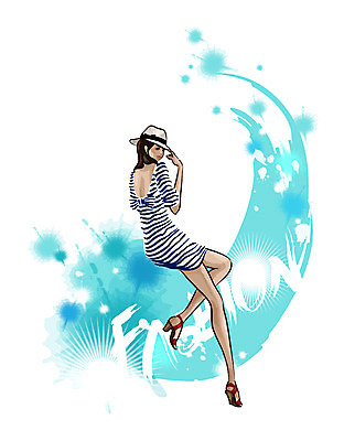 EPS 전신 모델 모자 라이프스타일 옷 원피스 여자 패션 포즈 일러스트 한명 사람 앉기 20대 성인 뷰티 코디 패션쇼 런웨이 여자만 여자한명만 성인여자만 청년만 청년여자만 성인한명만 청년여자한명만 성인여자한명만 성인만 국내일러스트 1 잡화 모션 청년 생활 쇼 파일형식 벡터