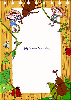 EPS 학생 여자 어린이교육 교육 남자 초등학생 어린이 줄기 곤충 잎 일러스트 돋보기 방학 나뭇잎 생물 여름방학 사람 소녀 소년 두명 관찰 체험학습 무당벌레 곤충채집 생물시간 하늘소 어린이만 국내일러스트 식물 동물 모션 휴가 체험 수집 파일형식 벡터 여름_계절