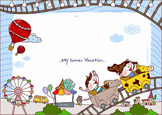 EPS 구름 학생 건축물 여자 어린이교육 교육 남자 건축 초등학생 어린이 일러스트 자동차 하늘 방학 휴가 휴식 버스 주택 여름방학 사람 소녀 소년 두명 건물 놀이공원 기차 열기구 체험학습 놀이기구 풍선 롤러코스터 아이스크림가게 어린이만 국내일러스트 자연요소 육상교통 컨셉 항공교통 대중교통 테마파크 체험 아이스크림장사 파일형식 벡터 여름_계절