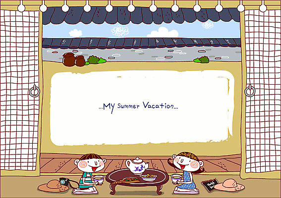 EPS 모자 학생 건축물 여자 어린이교육 교육 남자 건축 초등학생 어린이 고건축 일러스트 주전자 방학 잔 한옥 기와 여름방학 기와집 사람 소녀 소년 두명 건물 컵 담장 문 카메라 체험학습 항아리 차 찻잔 다기 다도 밀짚모자 어린이만 국내일러스트 모자_잡화 한국전통 식기 잡화 음료 주방용품 휴가 전자제품 예절 체험 도자기 파일형식 벡터 여름_계절