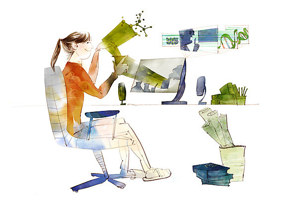 PSD 여자 의자 일러스트 한명 사람 앉기 20대 성인 책 전자제품 모니터 자료 스피커 쓰레기통 업무 입체 첨단과학 IT라이프 여자만 여자한명만 성인여자만 청년만 청년여자만 성인한명만 청년여자한명만 성인여자한명만 성인만 국내일러스트 1 라이프스타일 음향기기 과학 가구 모션 정보기술 청년 컴퓨터 작업 파일형식