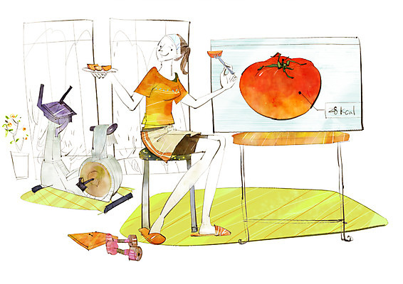 PSD 접시 여자 포크 다이어트 토마토 채소 일러스트 창문 탁자 식이요법 한명 사람 20대 성인 자전거 운동기구 아령 첨단과학 IT라이프 칼로리 여자만 여자한명만 성인여자만 청년만 청년여자만 성인한명만 청년여자한명만 성인여자한명만 성인만 국내일러스트 1 라이프스타일 식기 과학 가구 건강 정보기술 청년 바이크 헬스 파일형식