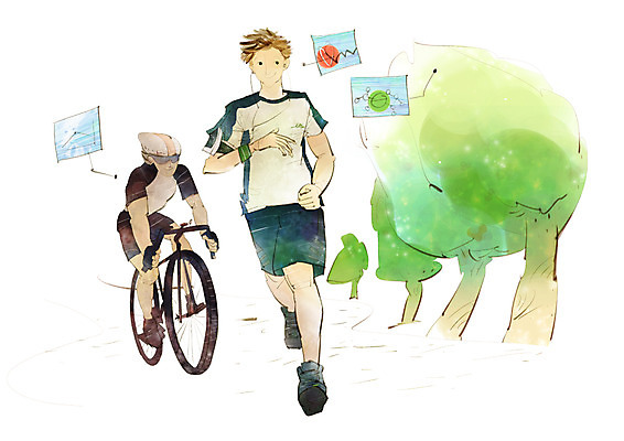 PSD 나무 식물 라이프스타일 남자 스포츠 올림픽 일러스트 하계올림픽 레저 사람 20대 성인 두명 레포츠 전자제품 달리기 조깅 운동 자전거 첨단과학 IT라이프 남자만 성인남자만 청년만 청년남자만 성인만 국내일러스트 과학 모션 건강 정보기술 청년 생활 바이크 파일형식