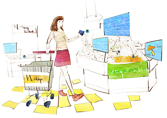 PSD 라이프스타일 여자 음식 채소 일러스트 한명 사람 20대 성인 쇼핑 장보기 상점 카트 장바구니 첨단과학 IT라이프 여자만 여자한명만 성인여자만 청년만 청년여자만 성인한명만 청년여자한명만 성인여자한명만 성인만 국내일러스트 1 과학 정보기술 청년 생활 바구니 파일형식