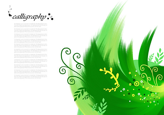 PSD 식물 문자 줄기 컬러 캘리배경 백그라운드 잎 일러스트 캘리그라피 나뭇잎 글자캘리그라피 사람없음 초록색 단어 물감 국내일러스트 미술도구 파일형식