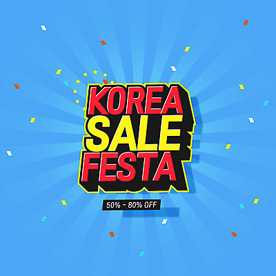 배너 백그라운드 일러스트 이벤트 타이포그라피 사람없음 파란색 쇼핑 세일 코리아세일페스타 대한민국축제 프로모션 국내일러스트 AI파일 문자 컬러 축제 파일형식 벡터