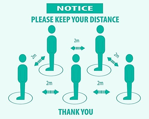 EPS 해외이미지 클립아트 일러스트 거리 건강 안전 사람 바이러스 보호 계산원 고립 해외202009 해외일러스트 직업 컨셉 파일형식 벡터
