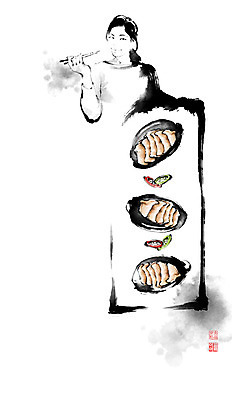 PSD 그릇 접시 여자 한식 음식 일러스트 캘리그라피 젓가락 고추 붓터치 조개 한명 사람 성인 전통음식 껍질 맛 먹기 홍고추 영양 번짐 전복 건강식 성인여자한명만 맛있는 자양식품 국내일러스트 1 전통 식기 컨셉 채소 모션 어패류 수저 영양제 여자한명만 성인여자만 파일형식 효과