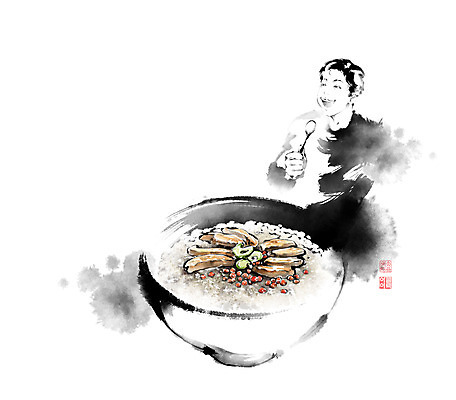 PSD 그릇 남자 한식 음식 일러스트 캘리그라피 밥 붓터치 조개 한명 사람 소년 숟가락 전통음식 쌀 항아리 양념 맛 먹기 영양 번짐 전복 파 쌀밥 건강식 맛있는 자양식품 국내일러스트 1 전통 식기 어린이 컨셉 채소 모션 어패류 곡류 수저 도자기 영양제 파일형식 효과