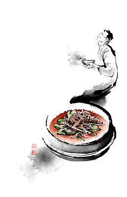 PSD 그릇 남자 한식 음식 일러스트 캘리그라피 붓터치 육류 한명 사람 청년 성인 전통음식 소고기 맛 솥 먹기 영양 번짐 국물 파 건강식 육개장 음미 성인남자한명만 맛있는 자양식품 국내일러스트 1 전통 식기 컨셉 채소 식재료 모션 주방용품 국 영양제 남자한명만 성인남자만 파일형식 효과