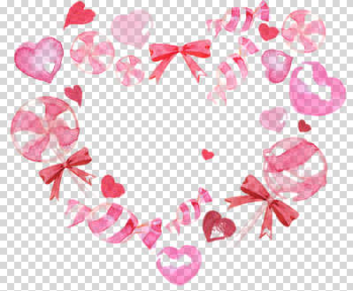편집 편집이미지 리본 분홍색 화이트데이 수채화 프레임 사탕 사랑 누끼 사람없음 하트 번짐 PNG 하트프레임 편집소스 모양 감정 컬러 데이이벤트 디저트 파일형식 효과