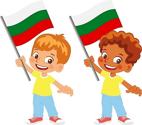 EPS 해외이미지 전신 남자 어린이 일러스트 들기 소년 두명 국기 불가리아 소년만 불가리아국기 해외202009 해외일러스트 모션 사람 남자만 어린이만 파일형식 벡터 남유럽