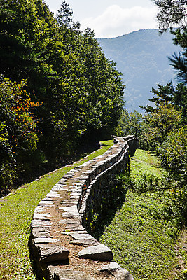 포토 JPG 주간 나무 여행 산 한국 풍경 사람없음 야외 관광지 성 경상북도 성벽 국내여행 문경 고모산성 국내포토 자연요소 식물 건축물 아시아 경상도 산성 파일형식