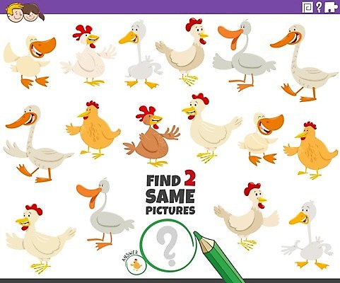EPS 해외이미지 동물 캐릭터 디자인 교육 어린이 일러스트 조류 오리 그래픽 농장 치킨 가축 유치원 시험 게임 쌍 퍼즐 어플리케이션 만화 검색 준비 그림 거위 문제집 발견 똑같은 암탉 해외202009 해외일러스트 일러캐릭터 농업 놀이 사람 책 닭 암컷 닭고기요리 파일형식 벡터