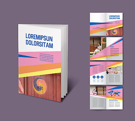 템플릿 전통 여자 ZIP 리플렛 분홍색 여행 한옥 팜플렛 20대 성인 한국인 체험 대문 성인여자만 인디자인 INDD 이미지템플릿 한국전통 컬러 컨셉 고건축 사람 동양인 청년 문 여자만 성인만 파일형식