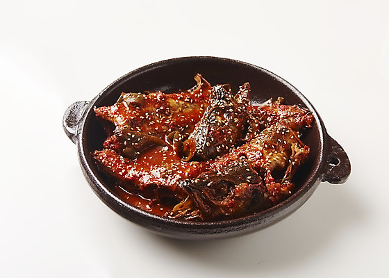 포토 JPG 스튜디오촬영 한식 음식 실내 누끼 사람없음 흰배경 코다리 코다리조림 국내포토 백그라운드 어류 내부 흰색 조림 파일형식