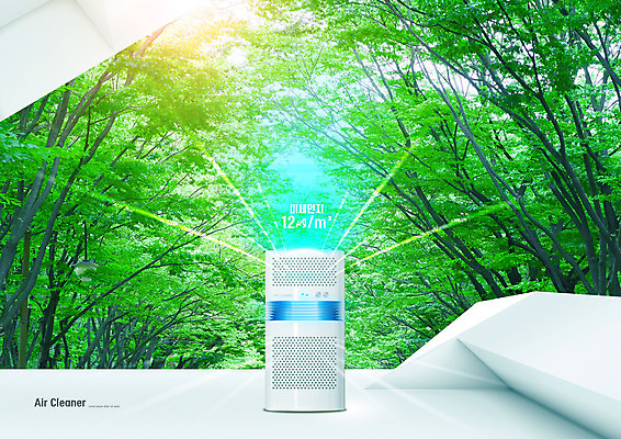 PSD 나무 편집이미지 자연 바람 사람없음 초록색 공간 가전제품 숲 공기 공기청정기 청정 이미지편집 자연요소 식물 컬러 날씨 생태계 파일형식