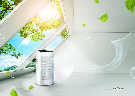 PSD 나무 편집이미지 바람 나뭇잎 사람없음 햇빛 회색 가전제품 창가 공기 공기청정기 청정 이미지편집 자연요소 식물 컬러 잎 창문 날씨 태양 파일형식