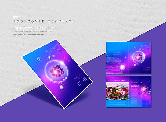 PSD 템플릿 그릇 표지디자인 북디자인 출판디자인 표지 ZIP 내지 리플렛 북커버 팜플렛 사람없음 파란색 보라색 햄버거 바이러스 박테리아 햄버거병 이미지템플릿 식기 컬러 의학 패스트푸드 질병 파일형식