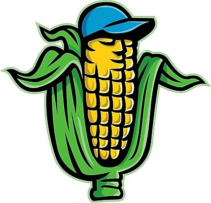 EPS 해외이미지 캐릭터 모자 스포츠 일러스트 옥수수 그래픽 머리 만화 심볼 사인 복고 알맹이 신분 마스코트 해외202009 해외일러스트 일러캐릭터 잡화 곡류 신체부위 파일형식 벡터