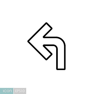 EPS 해외이미지 모양 디자인 곡선 일러스트 화살 픽토그램 검은색 플랫 방향 왼쪽 심볼 사인 회전 도로표지판 커서 네비게이션 다운로드 고립 다음 방법 충고 해외202009 해외일러스트 도로 선 컬러 표지판 파일형식 벡터