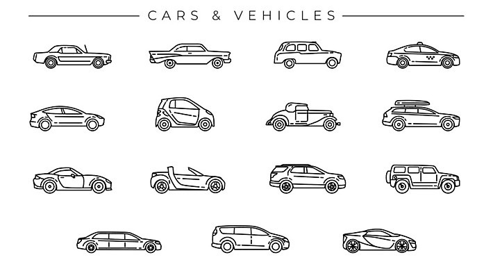 EPS 해외이미지 모델 선 교통수단 스포츠 여행 일러스트 자동차 종류 인포그래픽 운전 바퀴 플랫 역 스마트 심볼 오픈카 복고 택시 승객 엔진 모터 리무진 오프로드 자동 집회 방식 해외202009 해외일러스트 육상교통 교통 컨셉 교통시설 모션 승용차 파일형식 벡터