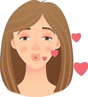 EPS 해외이미지 캐릭터 여자 감정 얼굴 일러스트 키스 사람 10대 세트 머리 플랫 달콤 만화 코믹 열정 부드러움 고립 아바타 표현성 해외202009 해외일러스트 일러캐릭터 청소년 신체부위 감각 맛 애정표현 파일형식 벡터 컨셉 표현