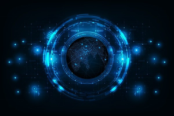 EPS 해외이미지 백그라운드 일러스트 사람없음 디지털 사이버 UI 인터페이스 해외202009 SF 해외일러스트 파일형식 벡터