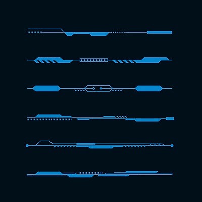 EPS 해외이미지 일러스트 사람없음 디지털 사이버 UI 인터페이스 해외202009 SF 해외일러스트 파일형식 벡터