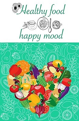 EPS 해외이미지 무료이미지 라이프스타일 디자인 음식 컨셉 다이어트 채소 과일 일러스트 건강 하트 건강식 해외202009 해외일러스트 모양 생활 파일형식 벡터 무료콘텐츠