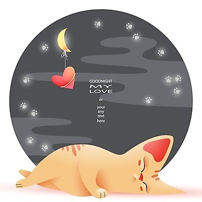 EPS 해외이미지 무료이미지 일러스트 사람없음 반짝임 눕기 귀여움 회색 달 하트 잠 원형 실 연기 고양이캐릭터 개발자국 해외202009 해외202105 해외일러스트 자연요소 모양 도형 컬러 동물캐릭터 컨셉 모션 고양이 발자국 파일형식 벡터