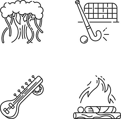 EPS 해외이미지 클립아트 전통 디자인 아시아 종교 문화 선 스포츠 컨셉 일러스트 미술 동양인 세트 픽토그램 웹 장비 게임 기구 의식 플랫 인도인 수집 심볼 사인 보따리 그림 심플 윤곽 팩 장례 연소 고립 얇은 항목 힌두교 세관 해외202009 해외일러스트 외국인 나라 인터넷 놀이 문화예술 인종 화장품 파일형식 벡터 관세청