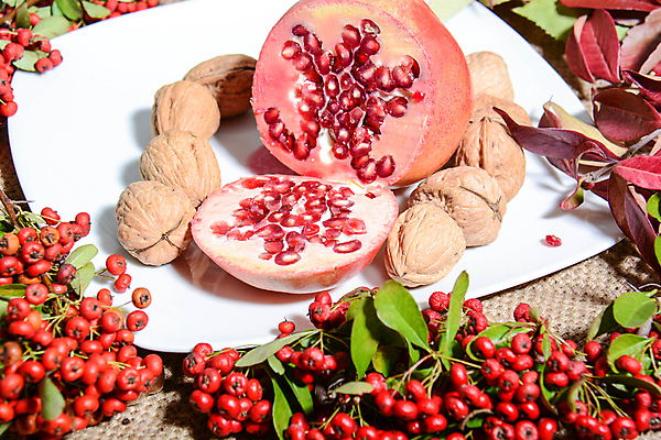 포토 JPG 해외이미지 무료이미지 열매 사람없음 가을 호두 석류 해외202009 해외포토 식물 계절 과일 견과류 파일형식