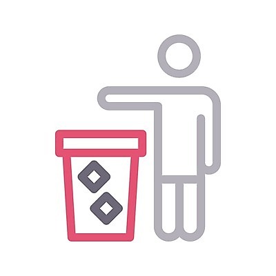 EPS 해외이미지 디자인 일러스트 경고 사람 라벨 바구니 환경 재활용 금지 쓰레기통 던지기 캔 떨어짐 쓰레기 폐기물 심볼 사인 유지 낭비 정리함 아바타 사용자 해외202009 해외일러스트 컨셉 모션 프레임 친환경 파일형식 벡터