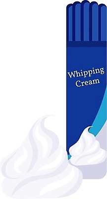 EPS 해외이미지 디자인 음식 일러스트 디저트 장식 파란색 금속 흰색 플랫 달콤 상품 컨테이너 크림 오브젝트 분무기 고립 채찍 해외202009 해외일러스트 산업 컬러 재질 맛 파일형식 벡터